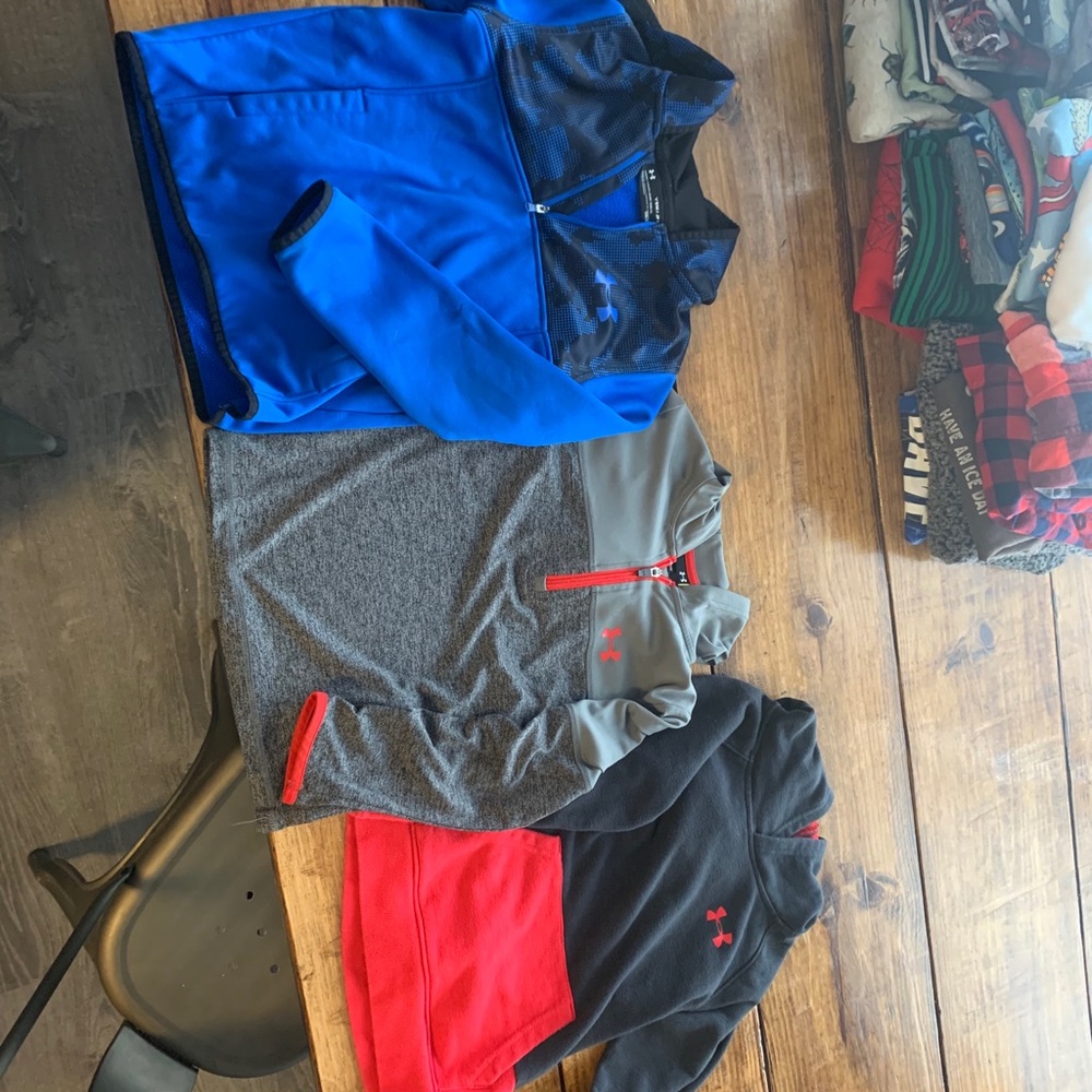 3 light weight hoodies